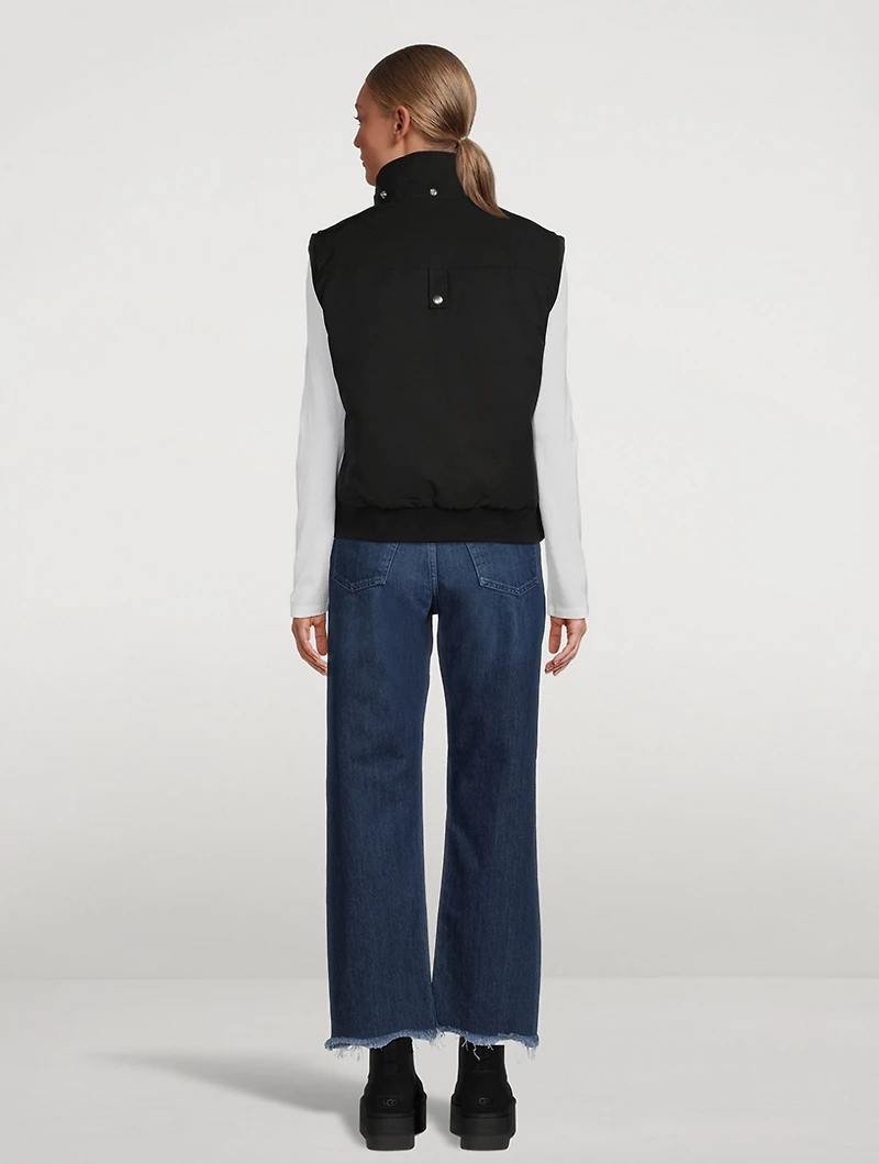 Liberty Shearling-Trimmed Down Vest