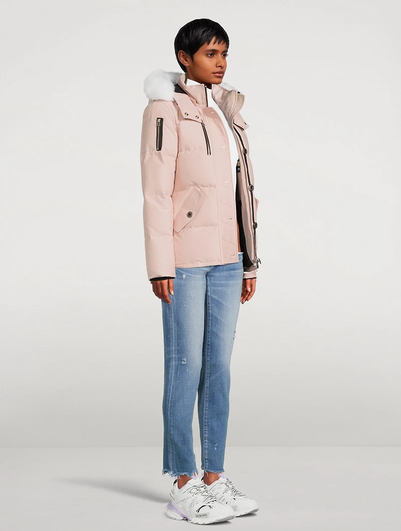 3Q Shearling-Trimmed Down Jacket