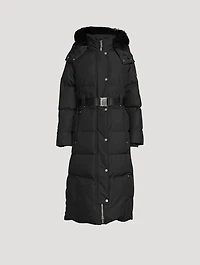 Cloud Shearling-Trimmed Down Parka
