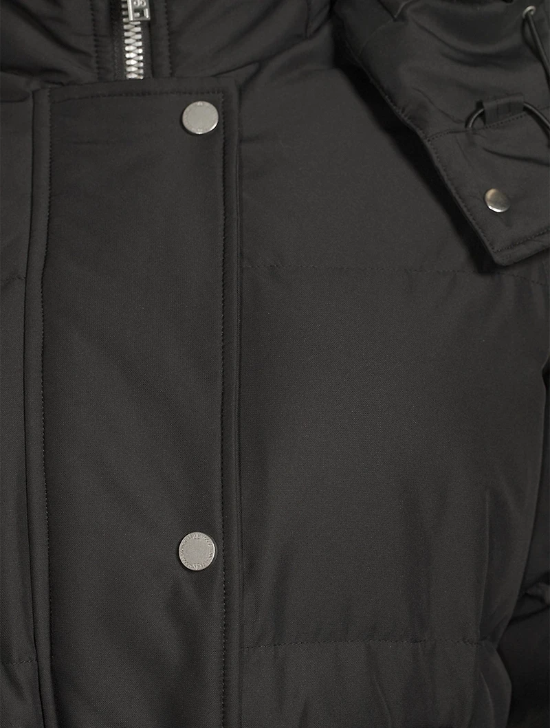 Cloud Shearling-Trimmed Down Parka
