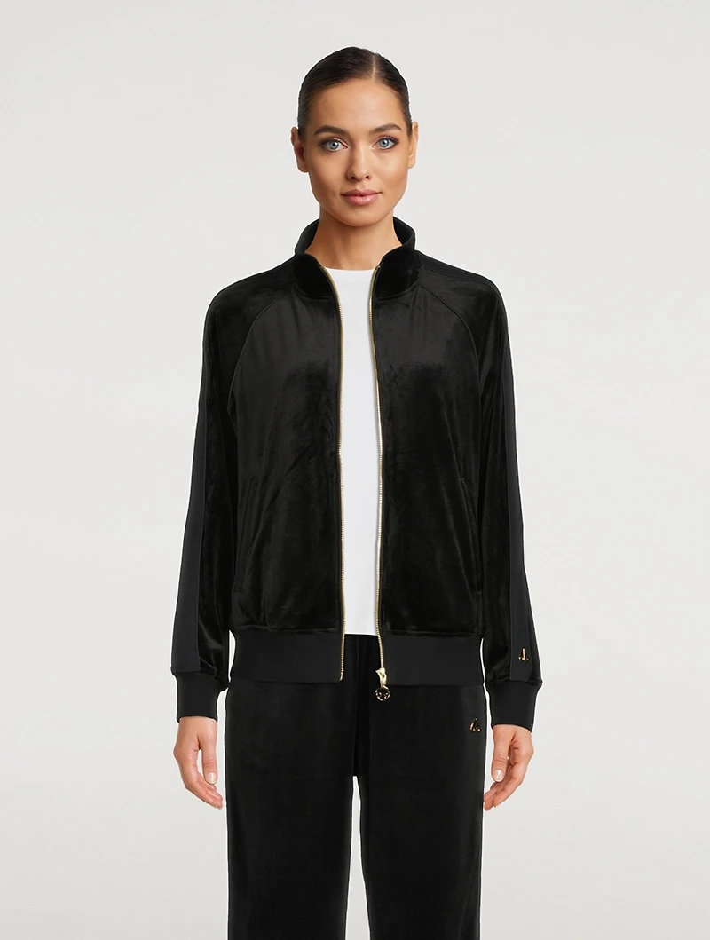 Adelphi Velour Track Jacket