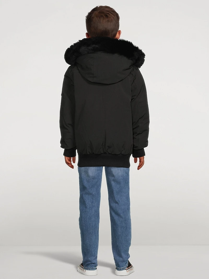 Neoshear Down Bomber Jacket With Shearling