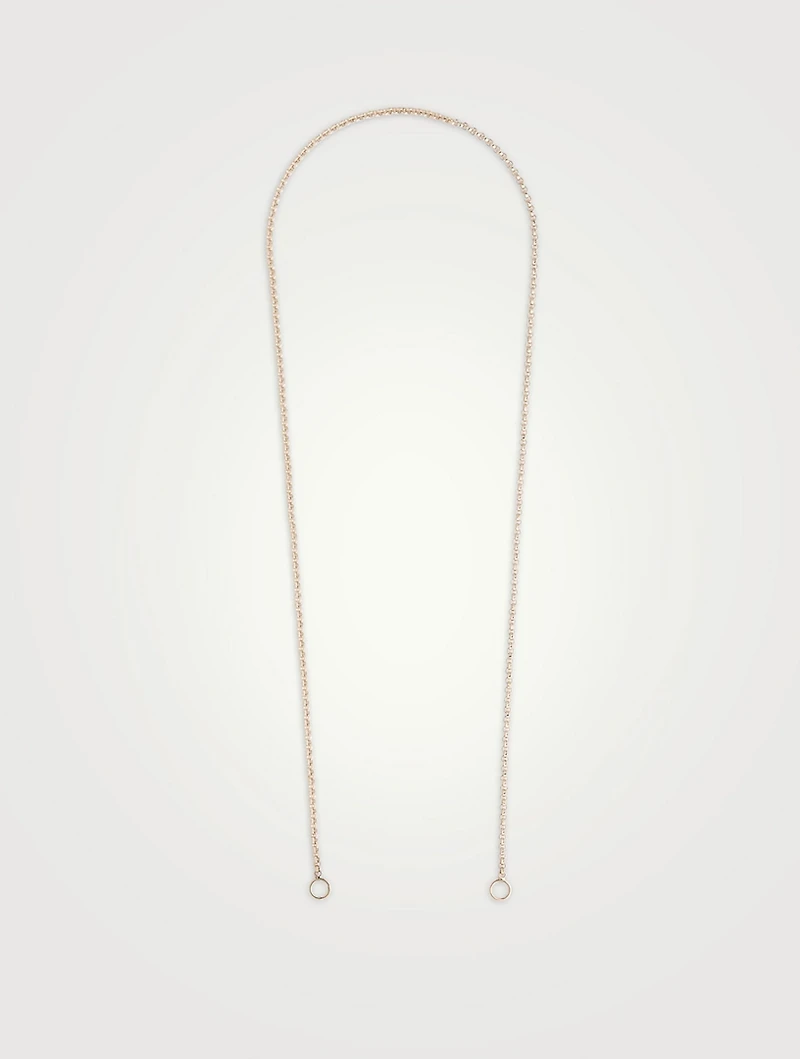Inch 14K Gold Rolo Chain Necklace