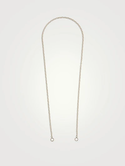 Inch 14K Gold Pulley Chain Necklace