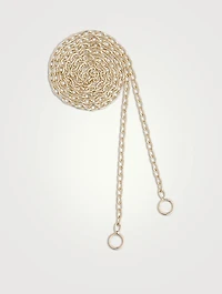 Inch 14K Gold Pulley Chain Necklace