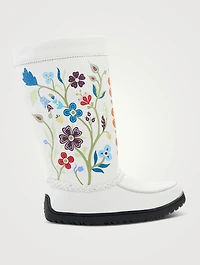 Christi Belcourt Tamarak Leather Mukluks