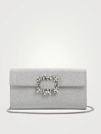 Broche Vivier Strass Buckle Clutch