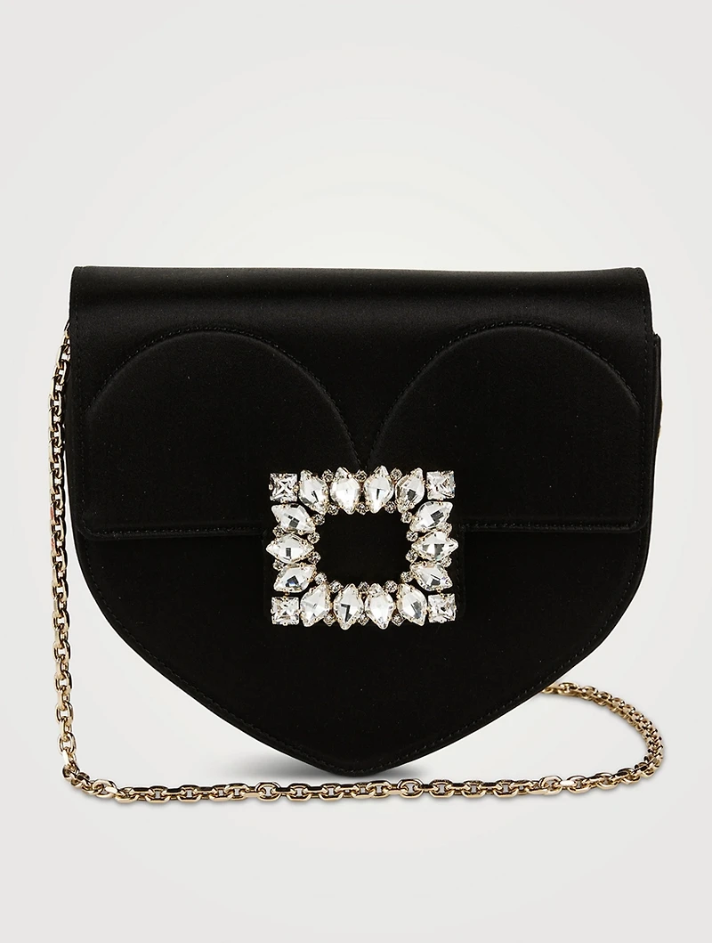 Mini Clutch Love Strass Buckle Satin Bag