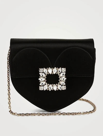 Mini Clutch Love Strass Buckle Satin Bag