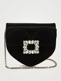 Mini Clutch Love Strass Buckle Satin Bag