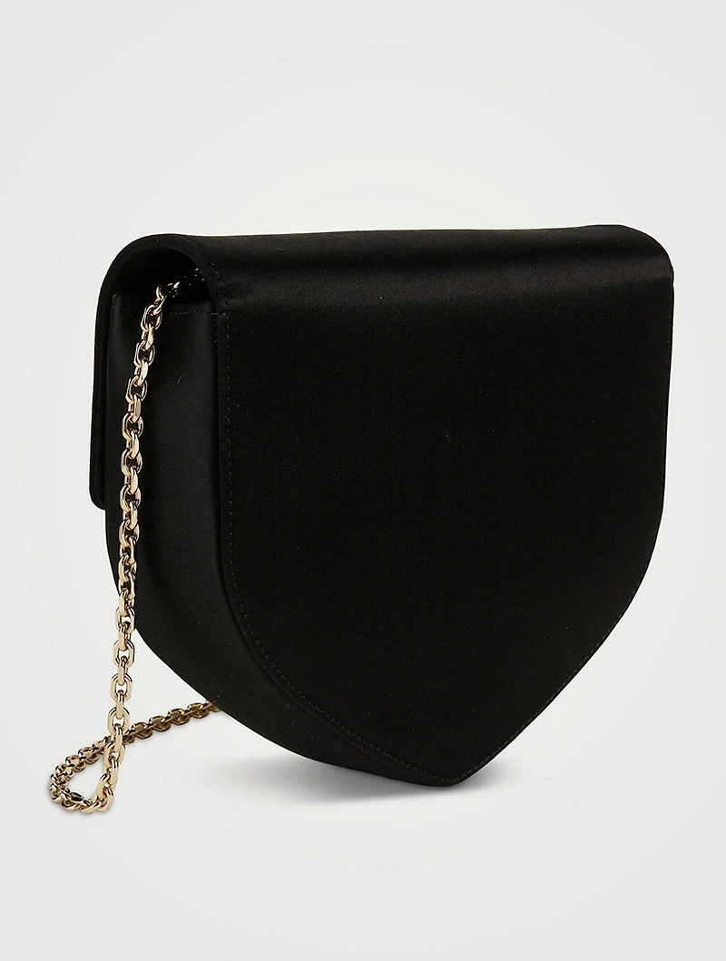 Mini Clutch Love Strass Buckle Satin Bag