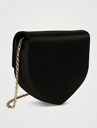 Mini Clutch Love Strass Buckle Satin Bag