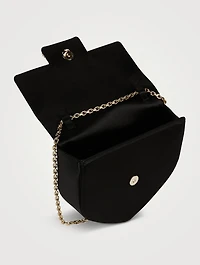 Mini Clutch Love Strass Buckle Satin Bag
