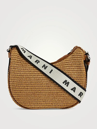 Small Bey Raffia Shoulder Bag