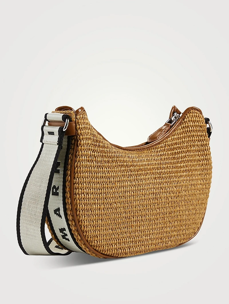 Small Bey Raffia Shoulder Bag