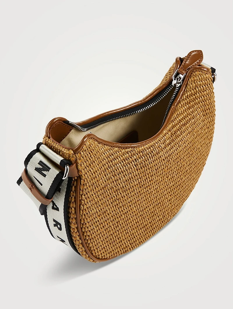 Small Bey Raffia Shoulder Bag