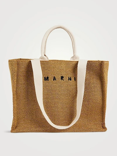 Large Basket Tote Bag