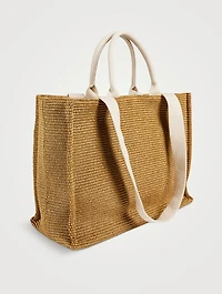 Large Basket Tote Bag