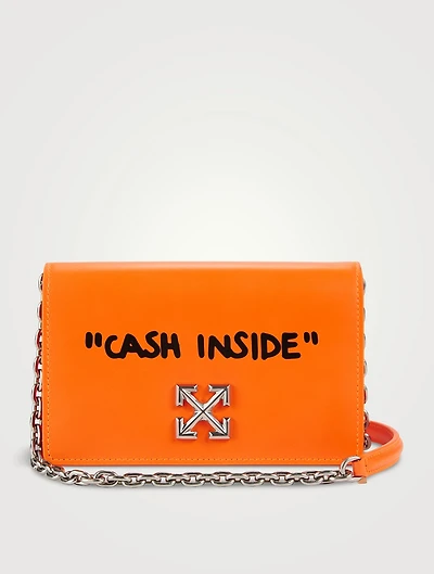 Jitney 0.5 Quote Leather Crossbody Bag