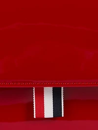Trapeze Patent Leather Top Handle Bag