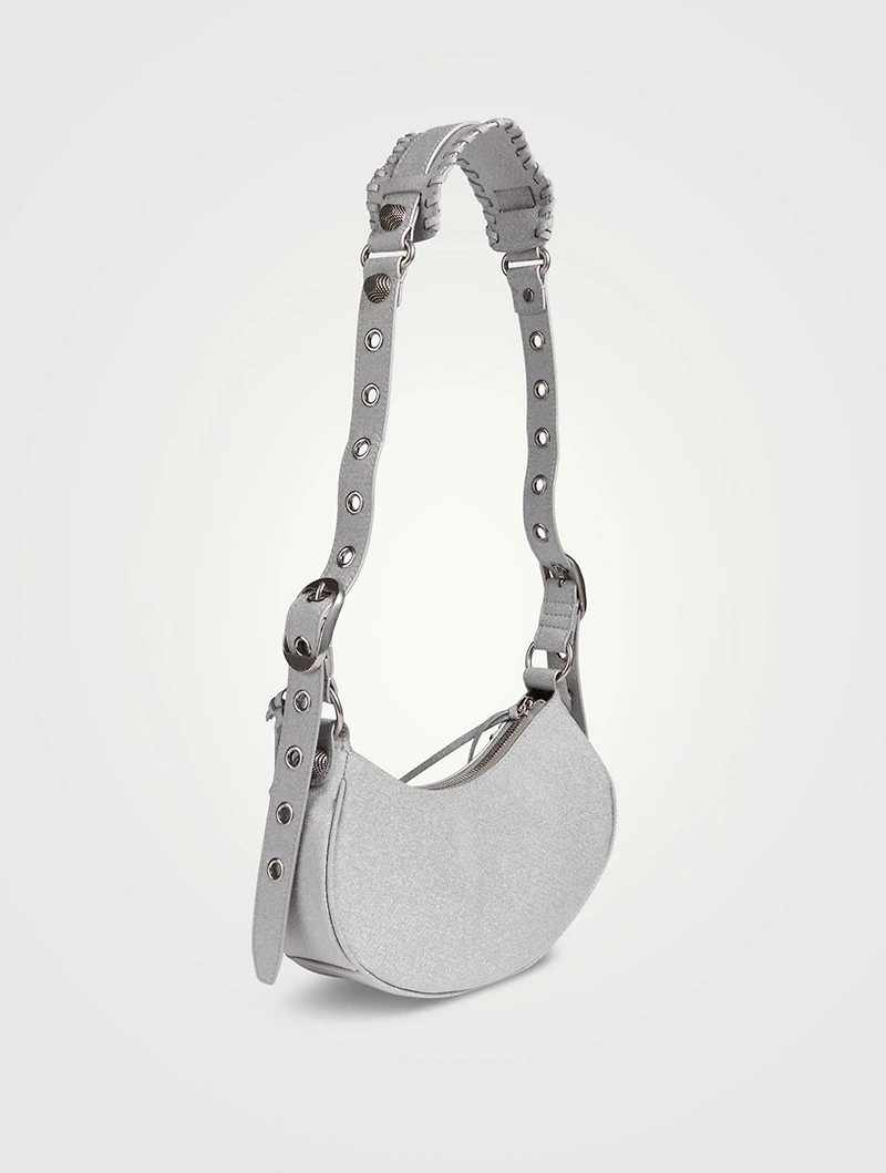 XS Le Cagole Glitter Shoulder Bag