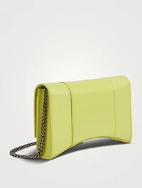 Hourglass Leather Chain Wallet