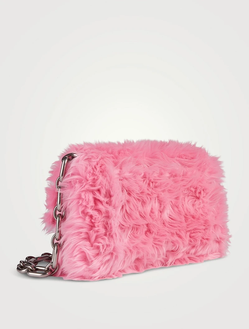 XS Downtown Faux Fur Shoulder Bag