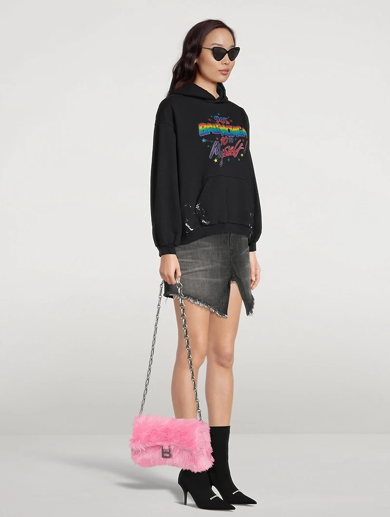 XS Downtown Faux Fur Shoulder Bag
