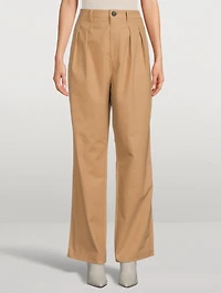 Monte Pleated High-Waisted Pants