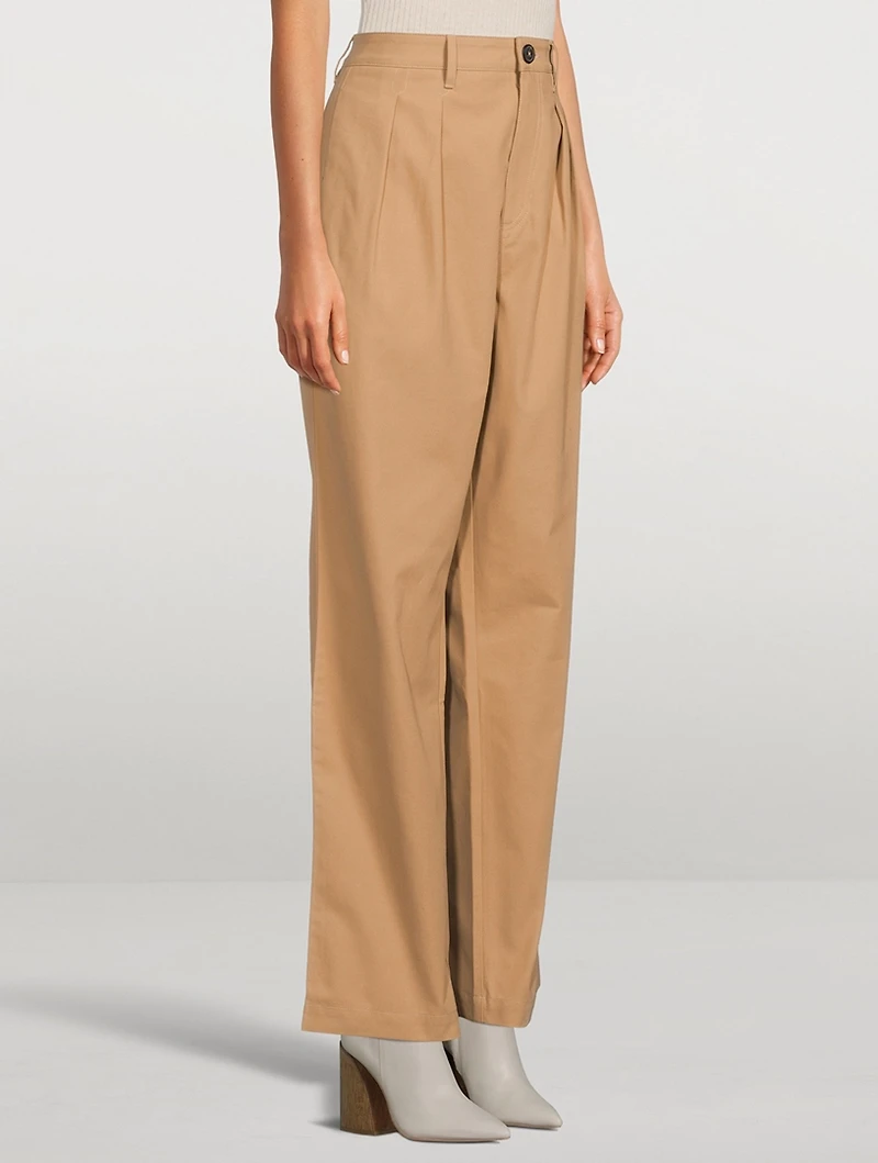Monte Pleated High-Waisted Pants