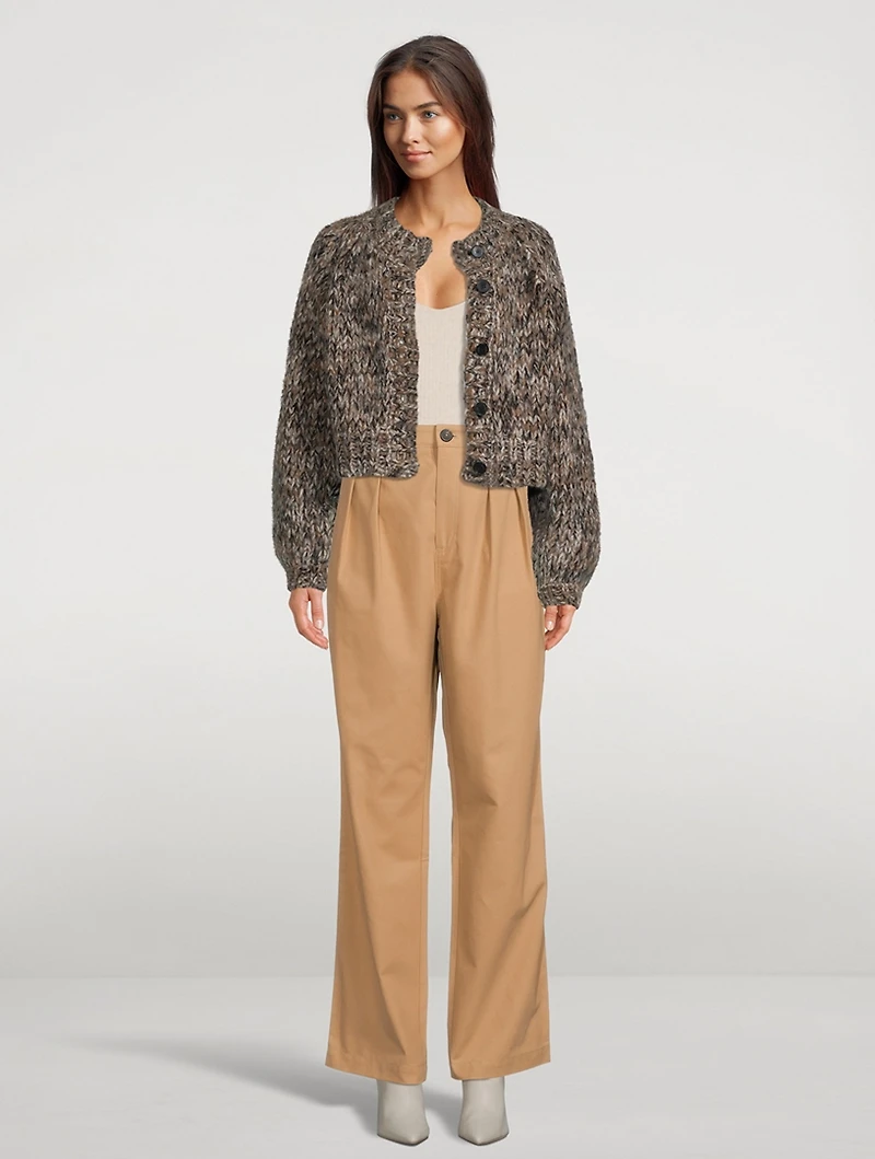 Monte Pleated High-Waisted Pants