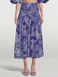 Nicole Midi Skirt Emonia Print
