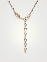 Sleek 18K Gold Akoya Pearl Necklace With Diamonds