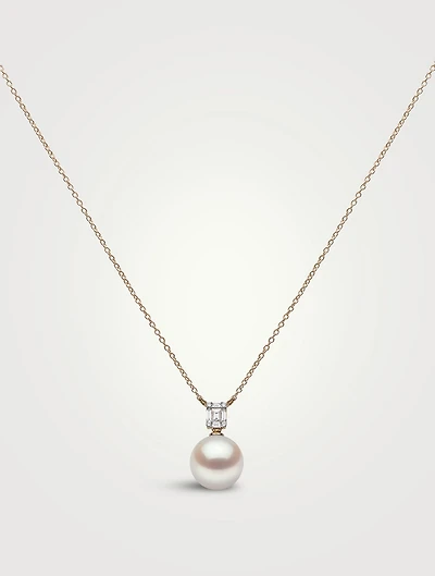 Starlight 18K Gold South Sea Pearl Necklace With Diamonds