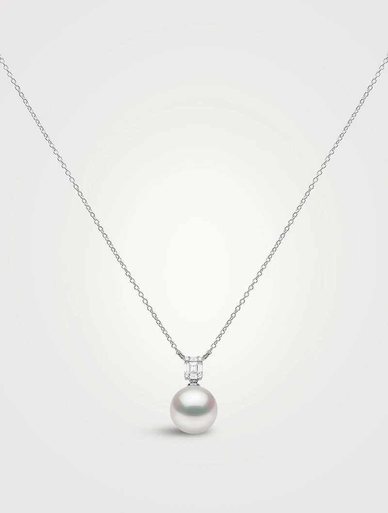 Starlight 18K Gold South Sea Pearl Necklace With Diamonds