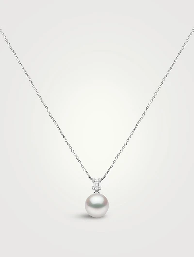 Starlight 18K Gold South Sea Pearl Necklace With Diamonds