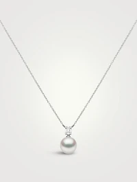 Starlight 18K Gold South Sea Pearl Necklace With Diamonds