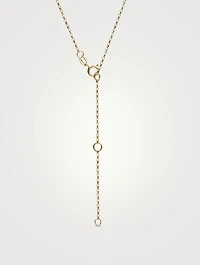 Petal 18K Gold Akoya Pearl Necklace With Diamonds