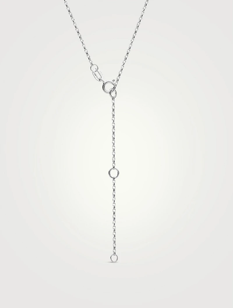 Petal 18K Gold Akoya Pearl Necklace With Diamonds
