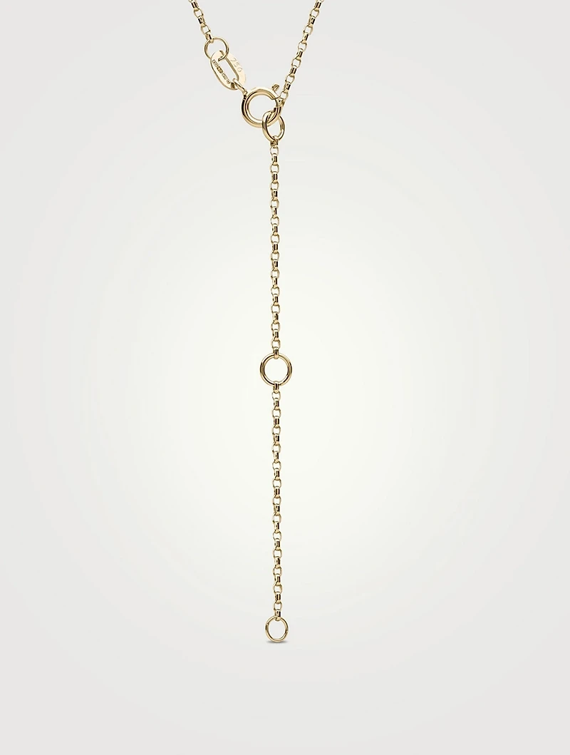 Trend 18K Gold Pearl Necklace With Diamonds