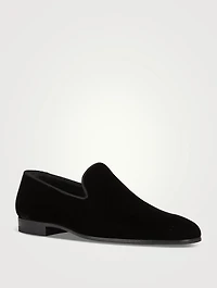 Jareth Velvet Slip-On Loafers