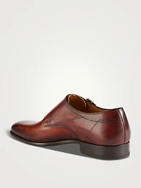 Leather Double Monk-Strap Shoes