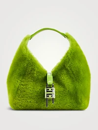 Mini G-Hobo Shearling Shoulder Bag