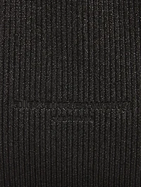 Small Ryan Metallic Rib-Knit Shoulder Bag