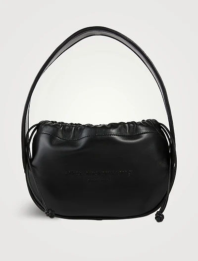 Small Cinch Leather Shoulder Bag