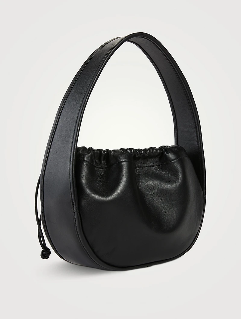 Small Cinch Leather Shoulder Bag