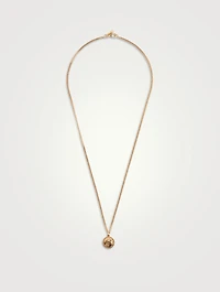 Caesar Gold-Plated Coin Pendant Necklace