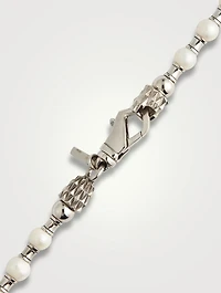 Sterling Silver And Pearl Necklace