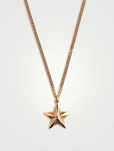 Gold-Plated Star Pendant Necklace