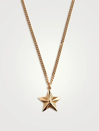 Gold-Plated Star Pendant Necklace